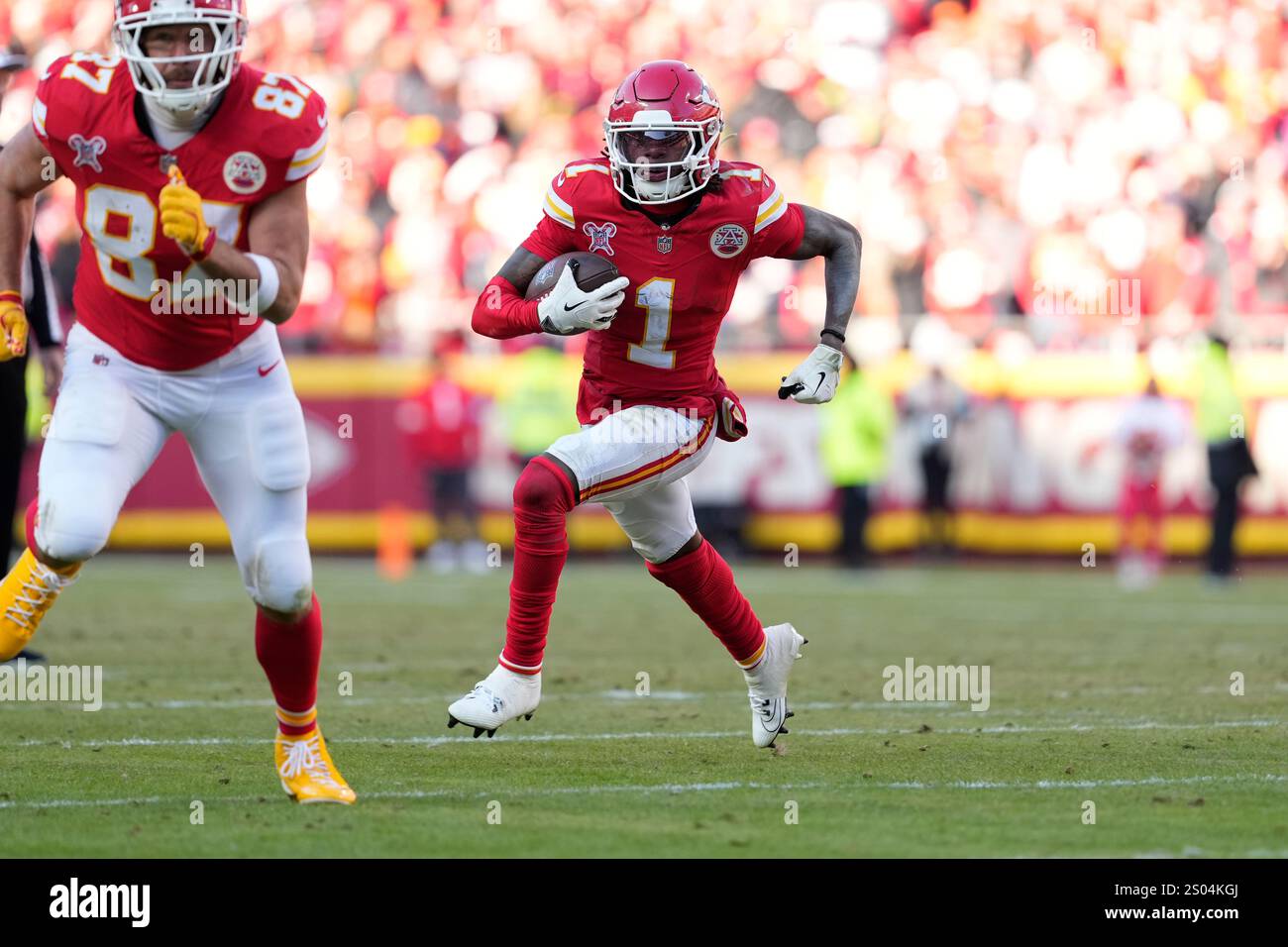 Worthy Nfl Kansas City Chiefs wide receiver Xavier Worthy run during an NFL ...