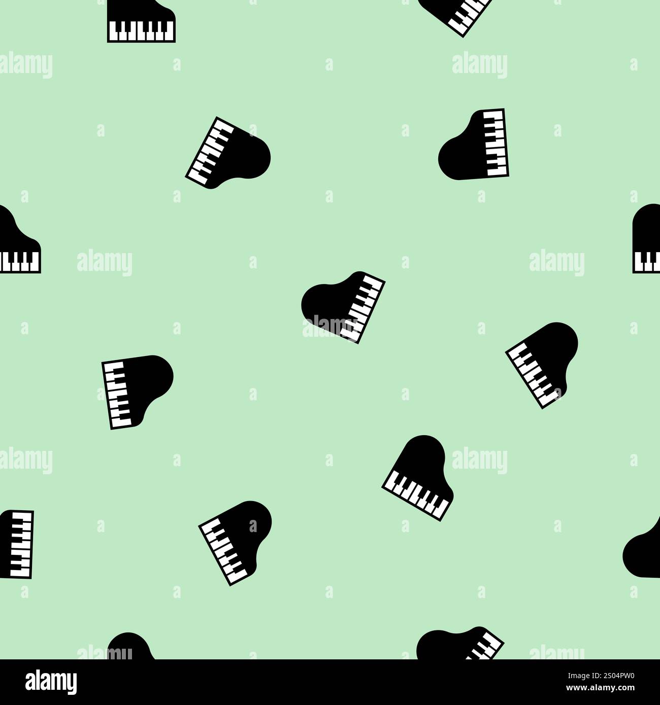 Piano seamless pattern texture background Stock Vector