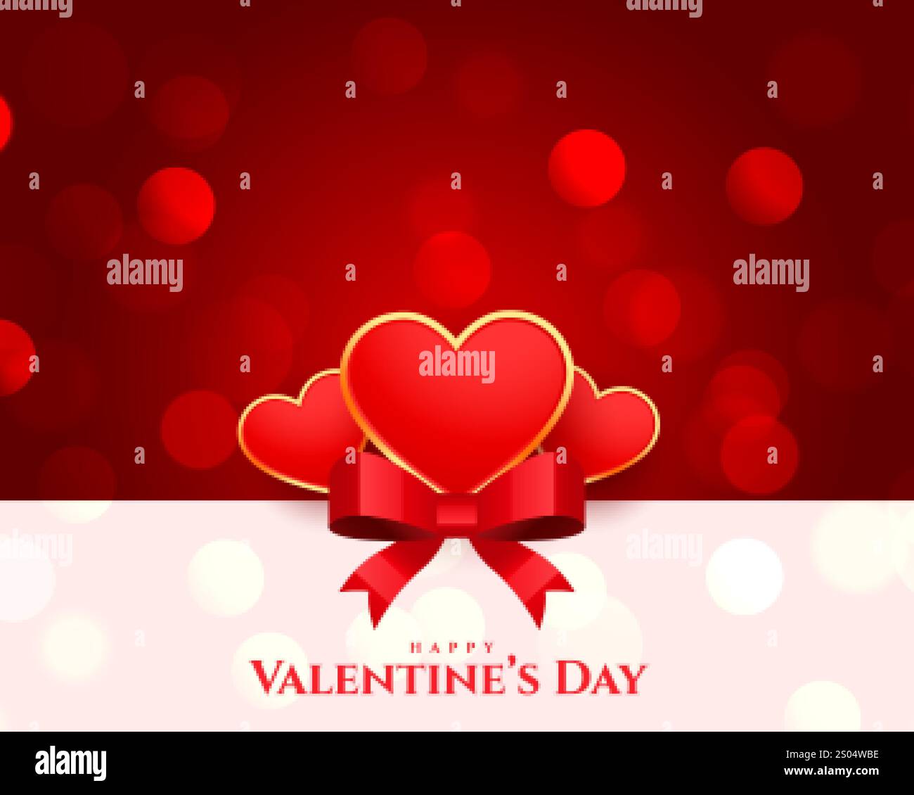happy valentines day wishes greeting card design Stock Vector Image ...