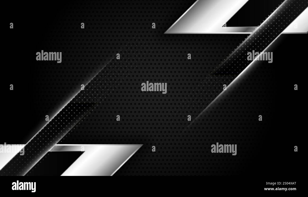 abstract black and silver wallpaper with geometric shapes Stock Vector ...