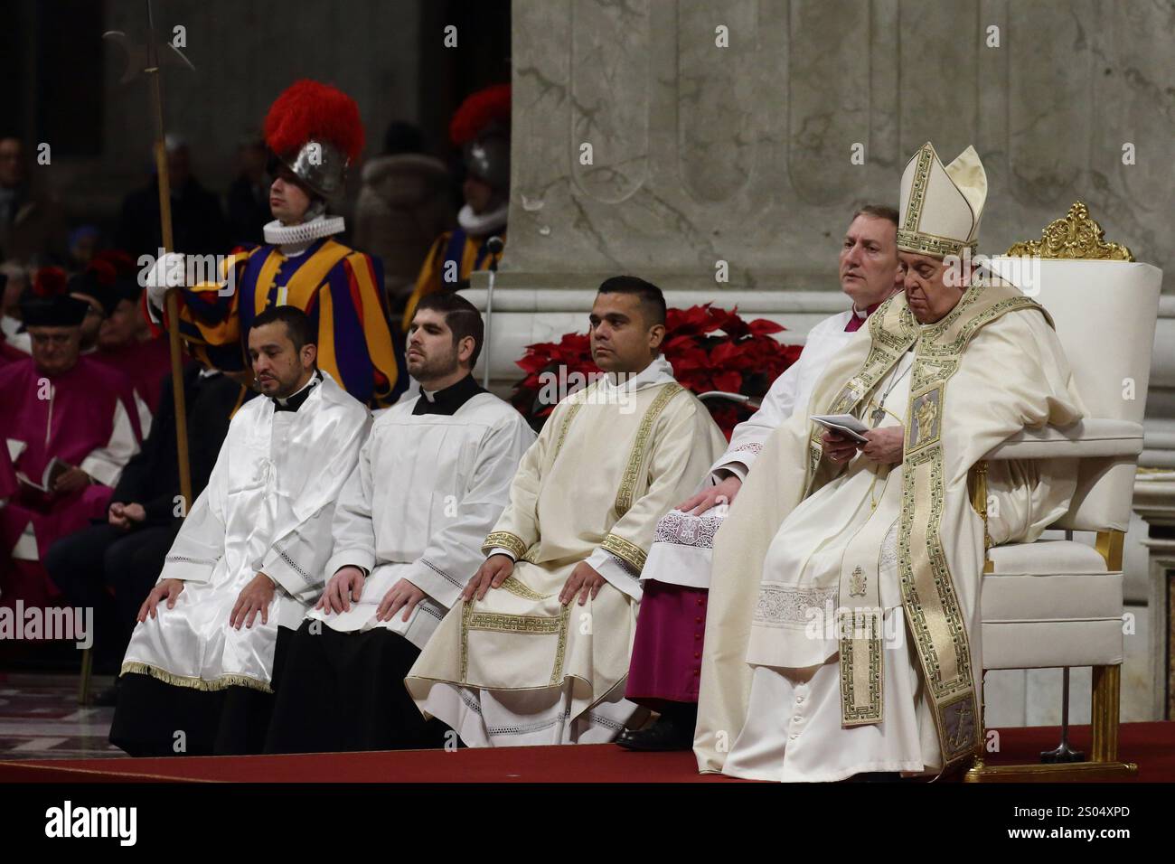 December 24, 2024 - Vatican City. POPE FRANCIS presides Christmas Mass