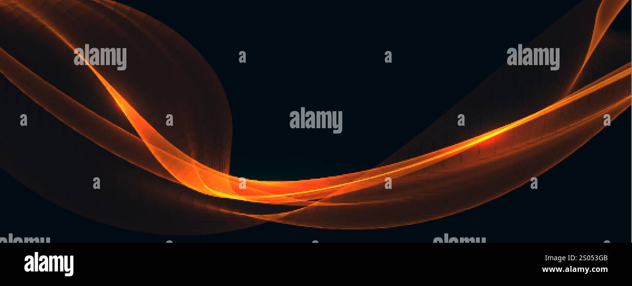 abstract orange wave background design Stock Vector Image & Art - Alamy