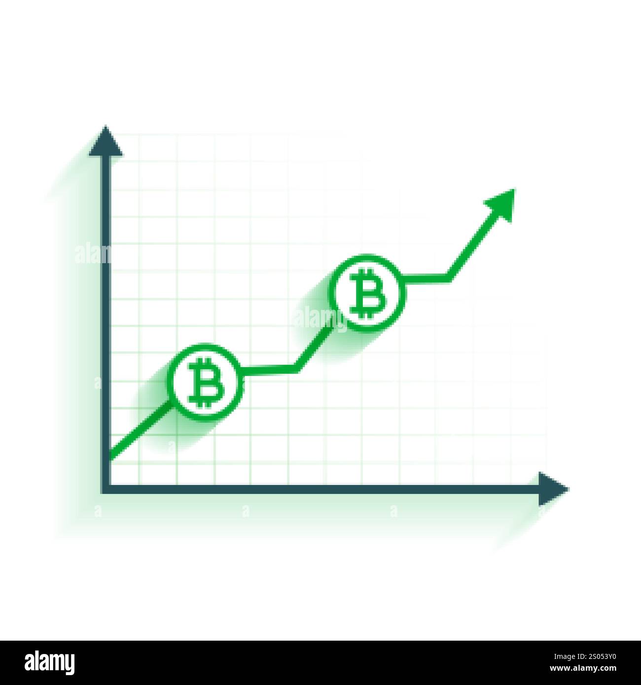 bitcoin growth chart background design Stock Vector Image & Art - Alamy
