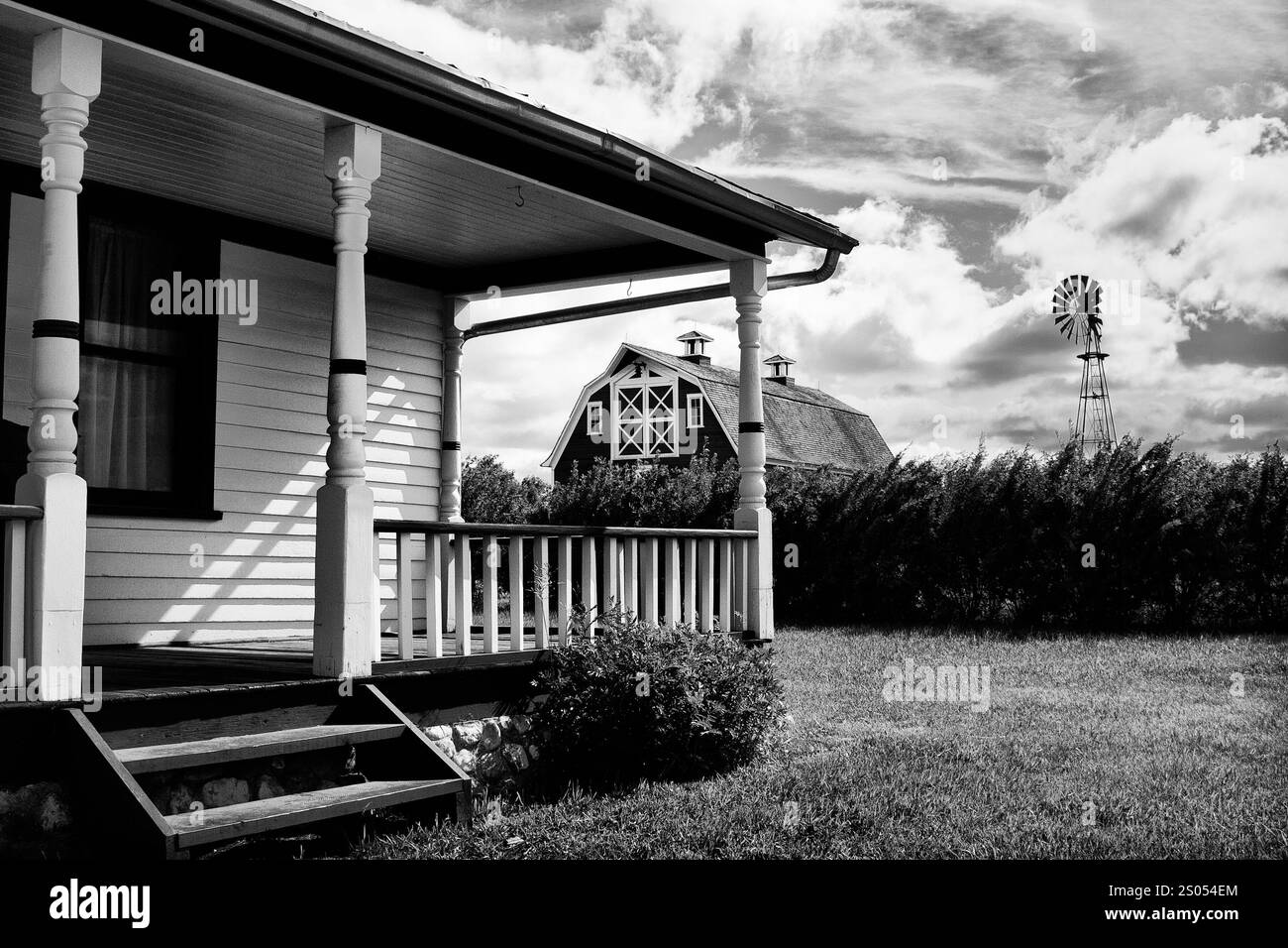 In farm large tree Black and White Stock Photos Images Alamy