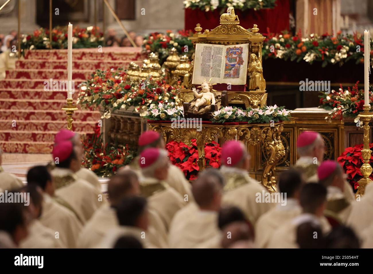 Vatican City, Italy 24.12.2025 Pope Francis opens the Holy Door in St