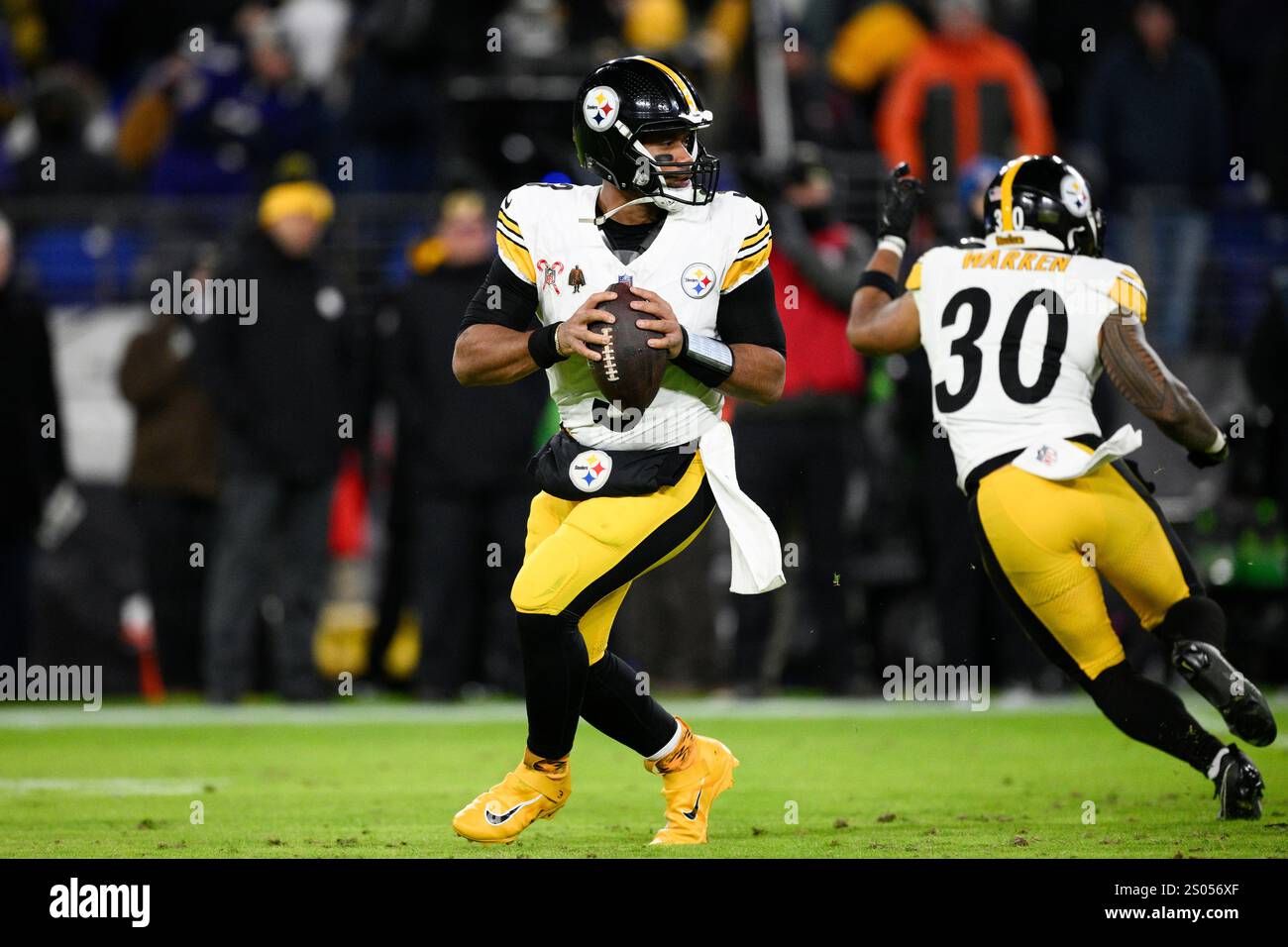 Pittsburgh Steelers quarterback Russell Wilson (3) in action during the