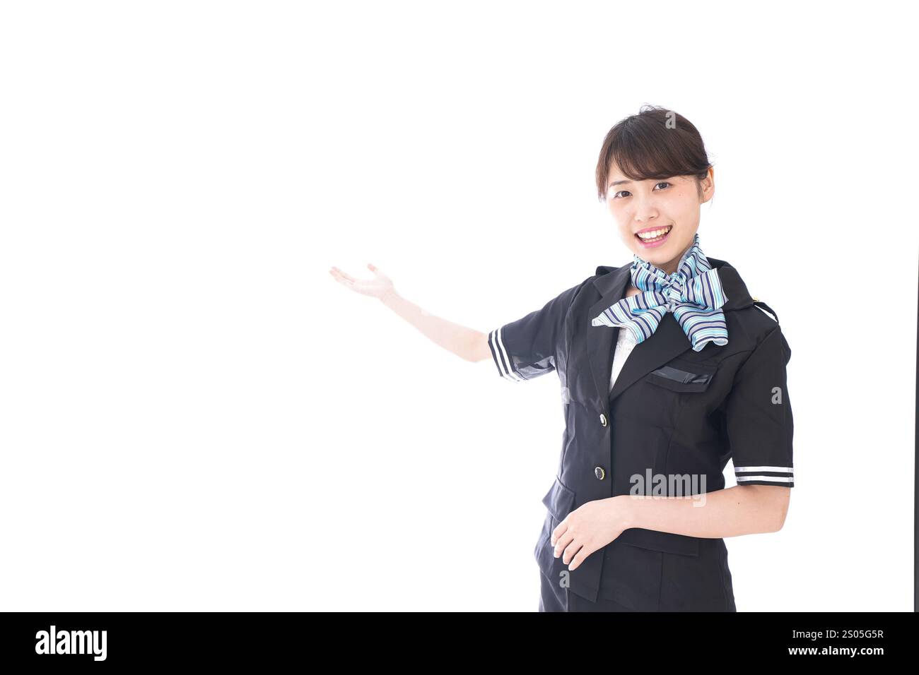 Smiling cabin attendant Stock Photo - Alamy