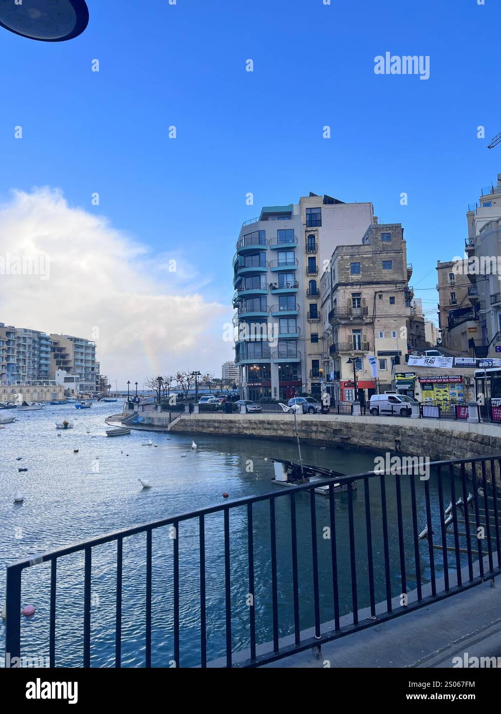 Malta - Balutta Bay - Sliema - St Julians - Smartphone Captured Stock Image