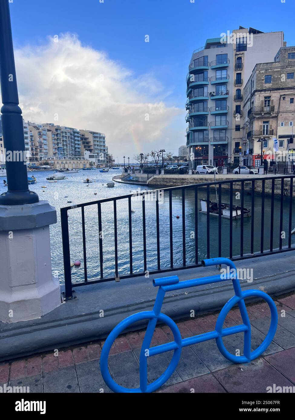 Malta - Balutta Bay - Sliema - St Julians - Smartphone Captured Stock Image