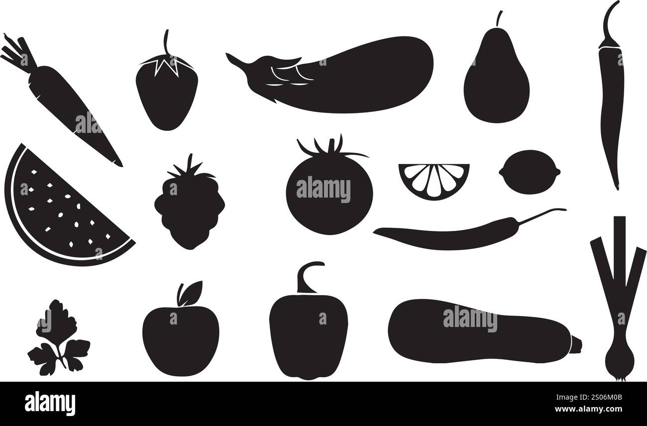 set designs of vector fruits Stock Vector Image & Art - Alamy