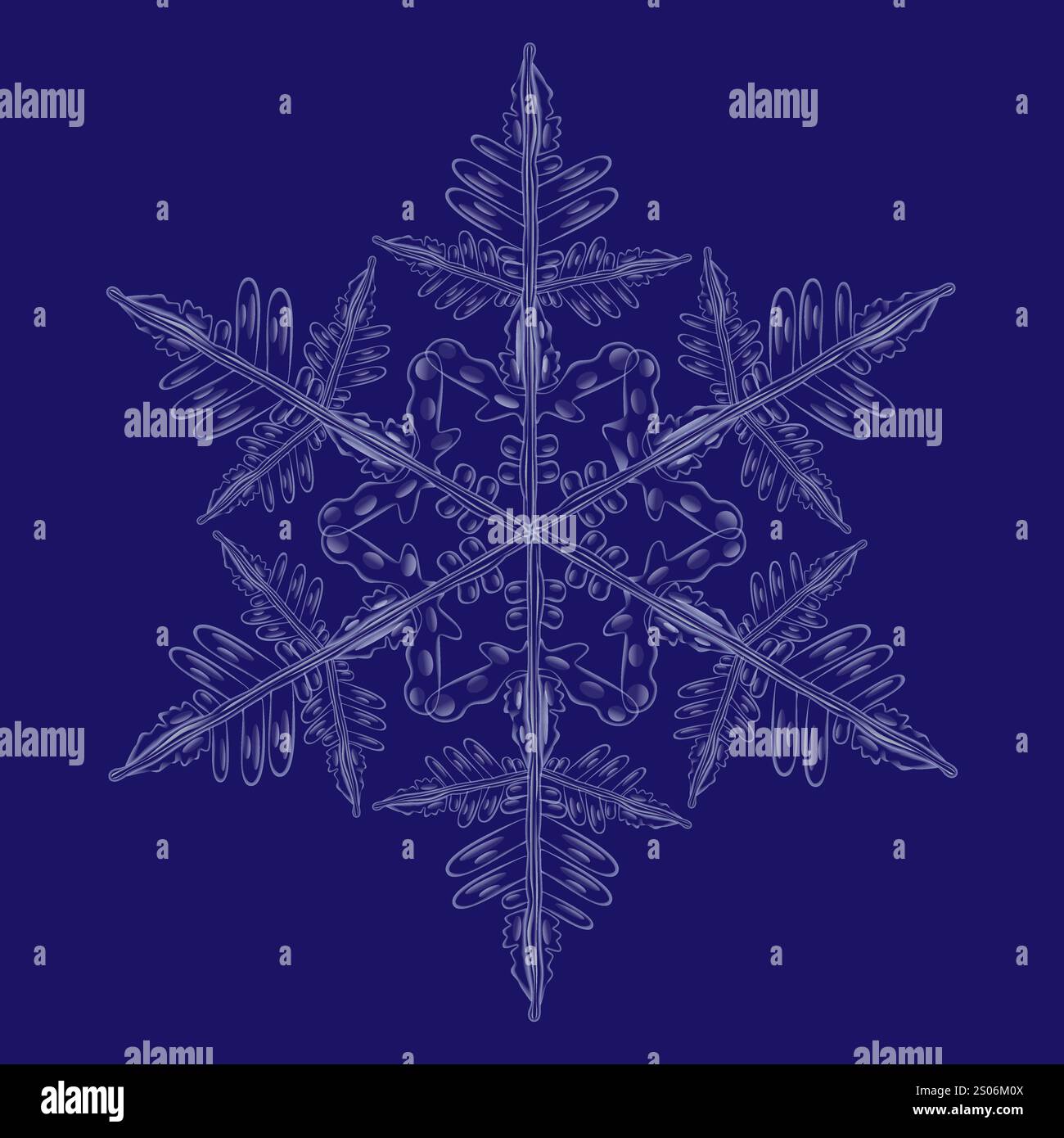 Snowflakes macro Stock Vector Images - Alamy