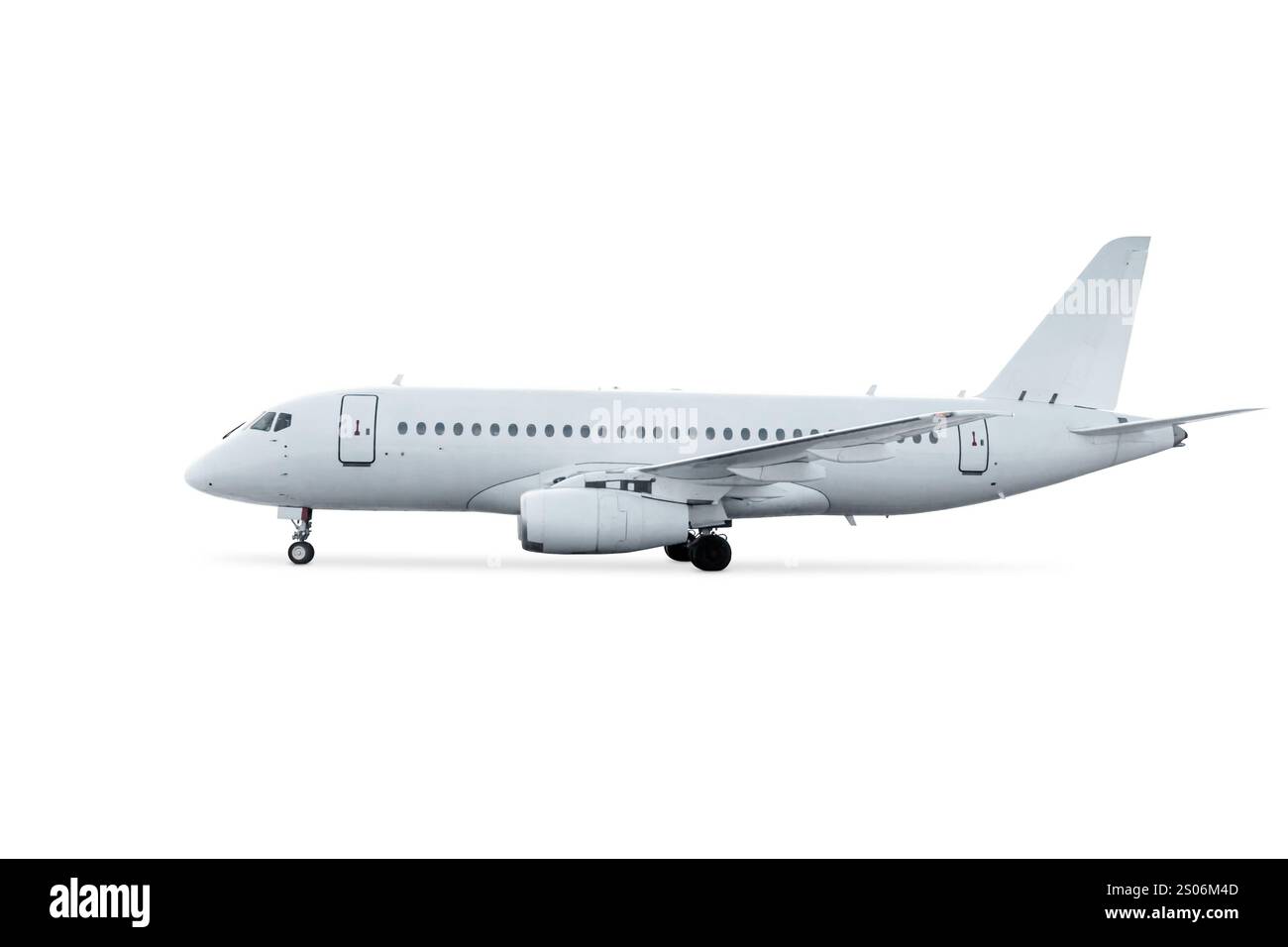 Passenger aircraft isolated on white background Stock Photo