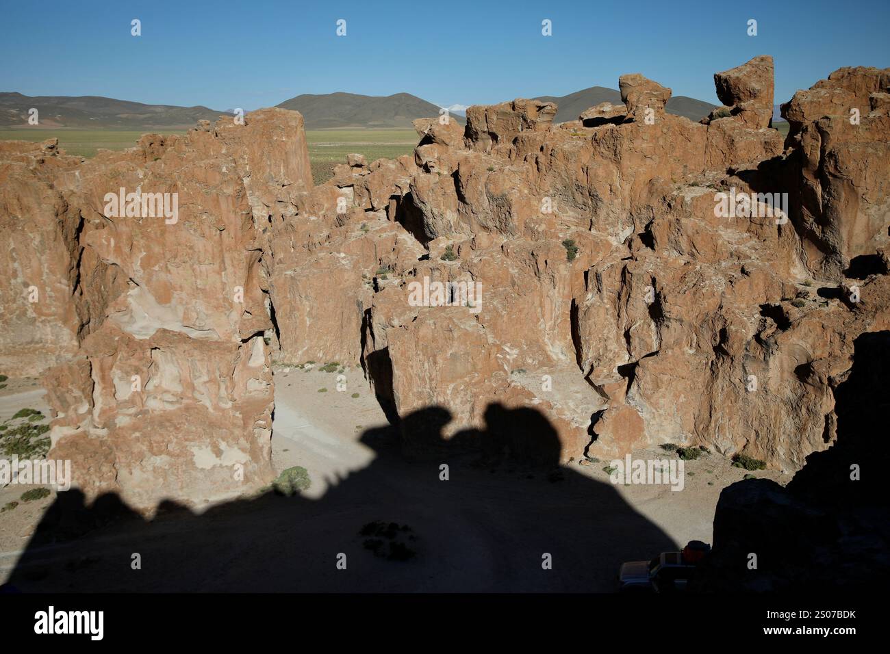 The valle de las rocas (rocks valley) in Siloli desert, Sur Lípez ...