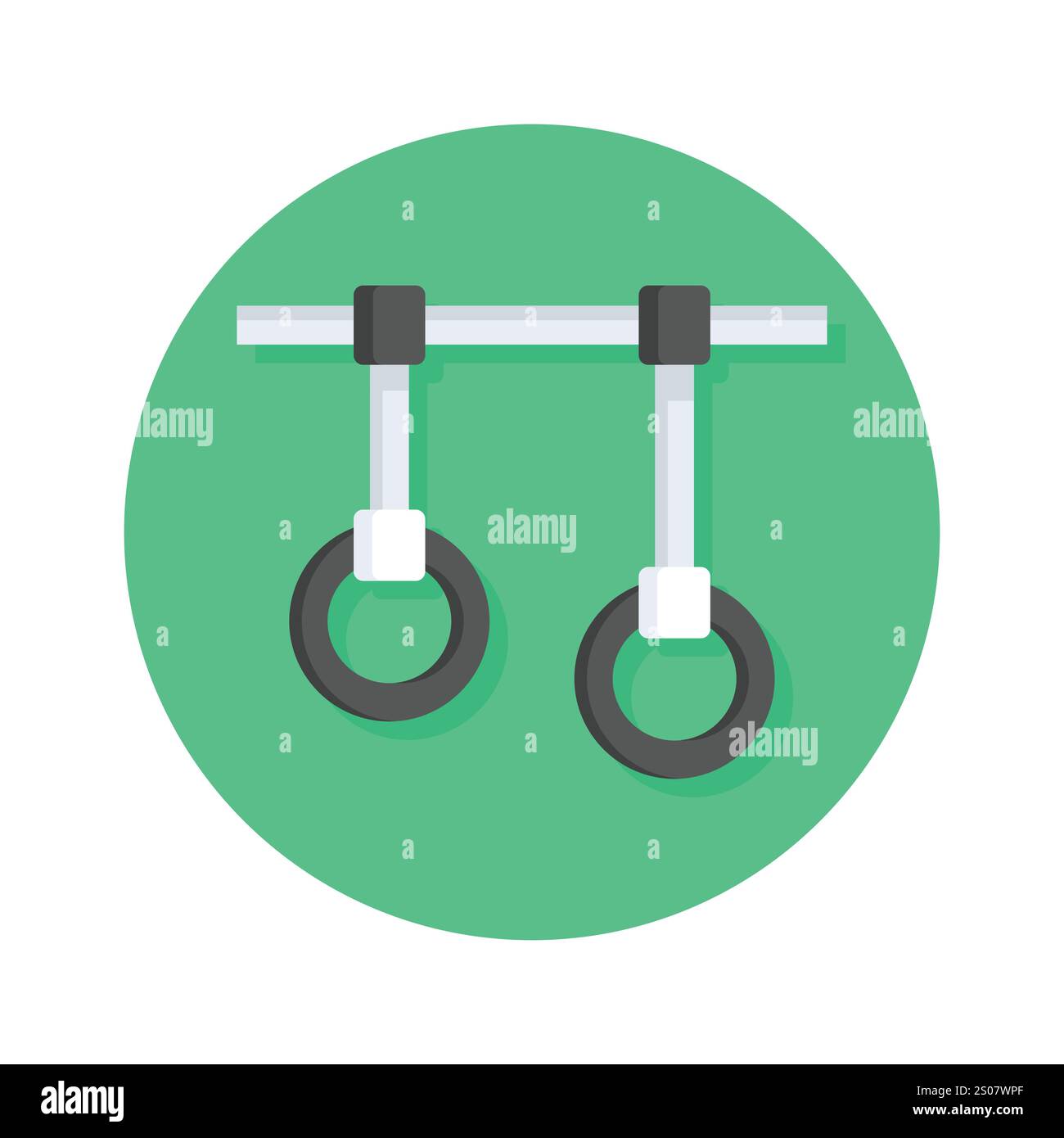 Grab this amazing flat style icon of gymnastic rings, ready to use and ...