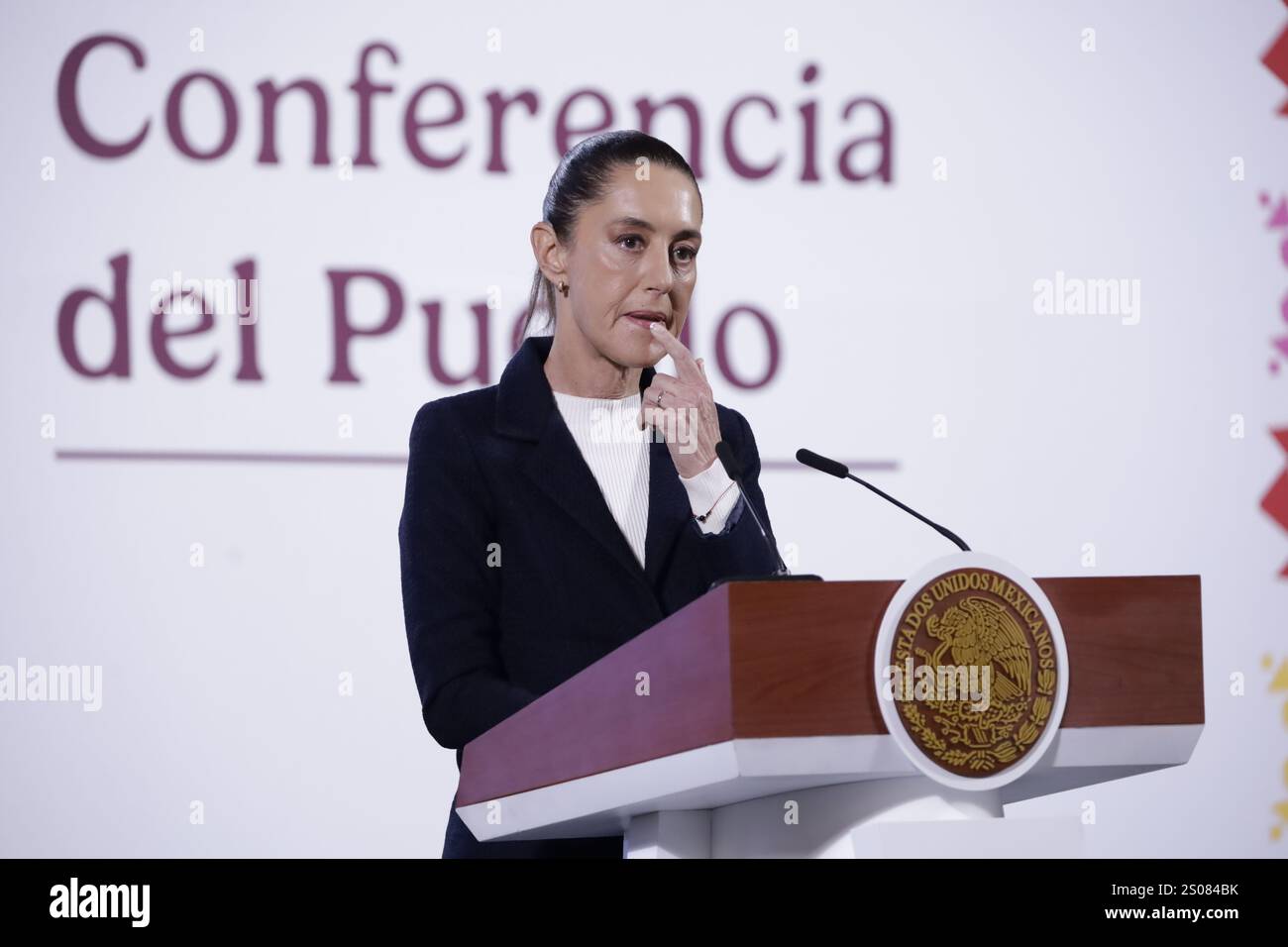 Claudia Sheinbaum speaking Mexico Educational Expansion in Yucatán