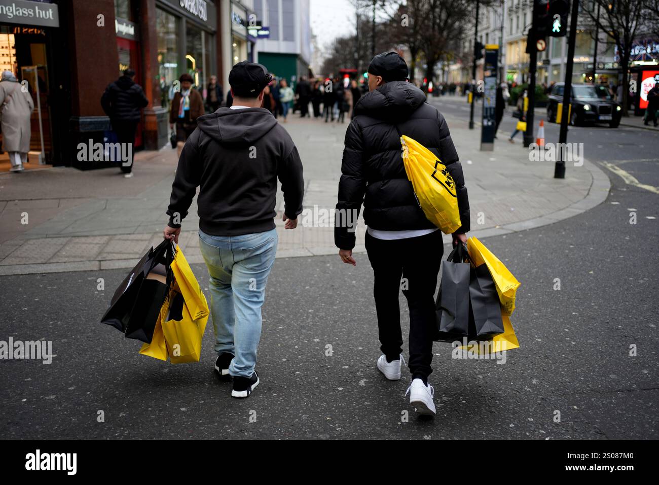 Shoppers on Oxford Street, London, during the Boxing Day sales. Picture