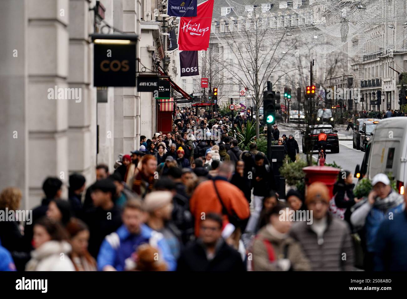 Shoppers on Regent Street, London, during the Boxing Day sales. Picture