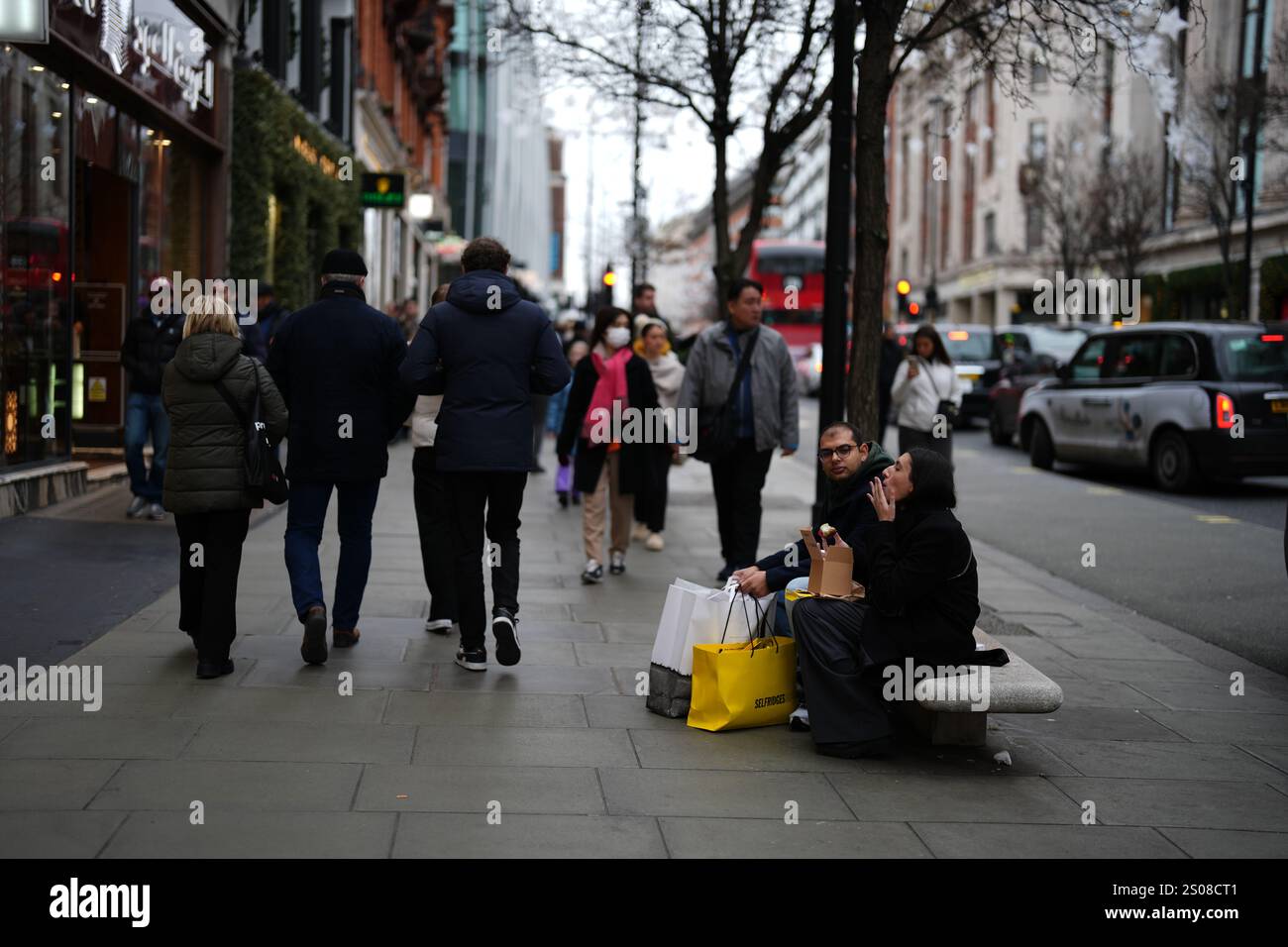 Shoppers on Oxford Street, London, during the Boxing Day sales. Picture