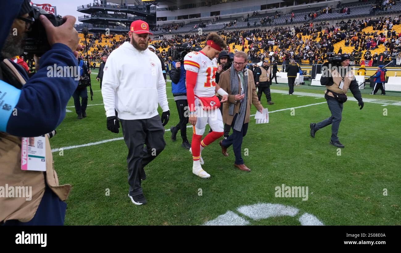 December 25, 2024 Patrick Mahomes 15 during the Steelers vs Chiefs in
