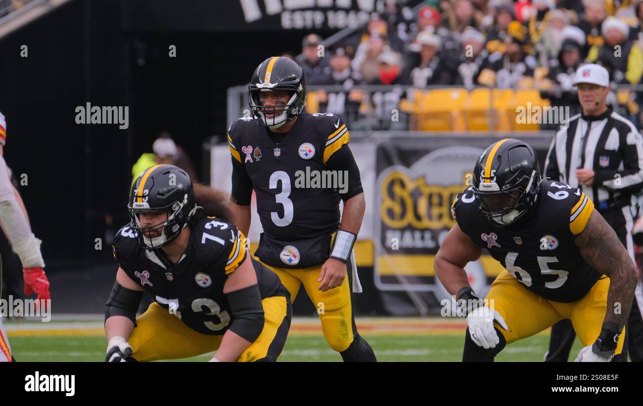 December 25, 2024 Russell Wilson 3 during the Steelers vs Chiefs in