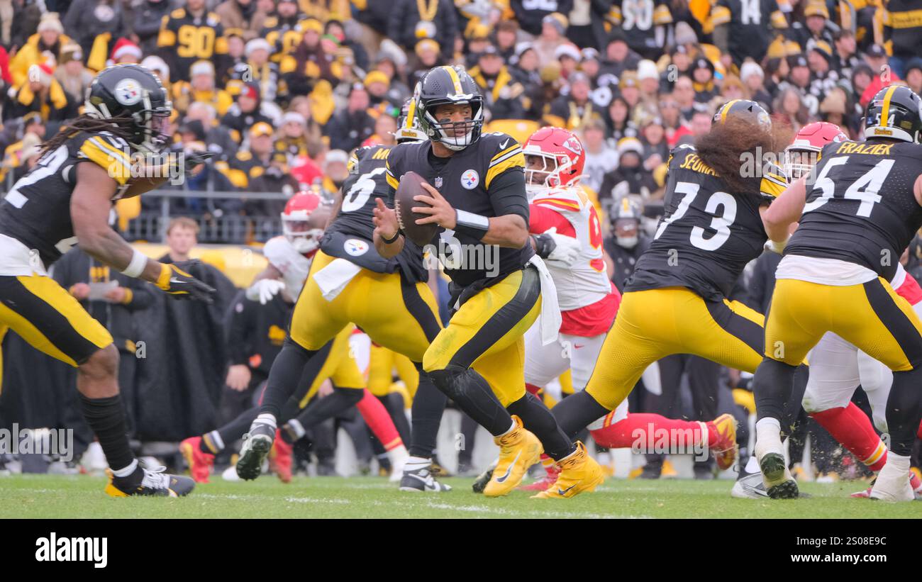 December 25, 2024 Russell Wilson 3 during the Steelers vs Chiefs in