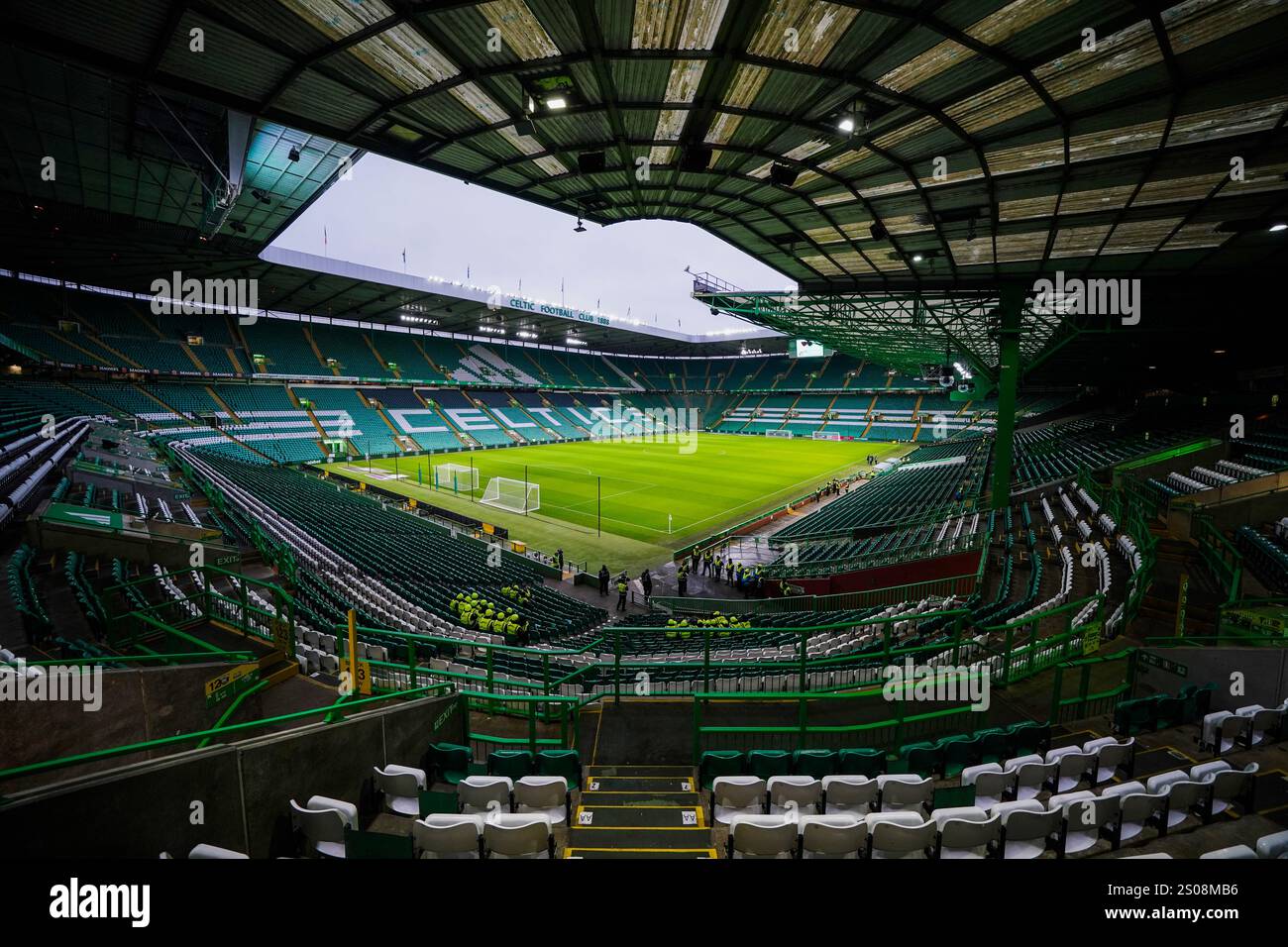 View of the pitch before the William Hill Premiership match at Celtic ...