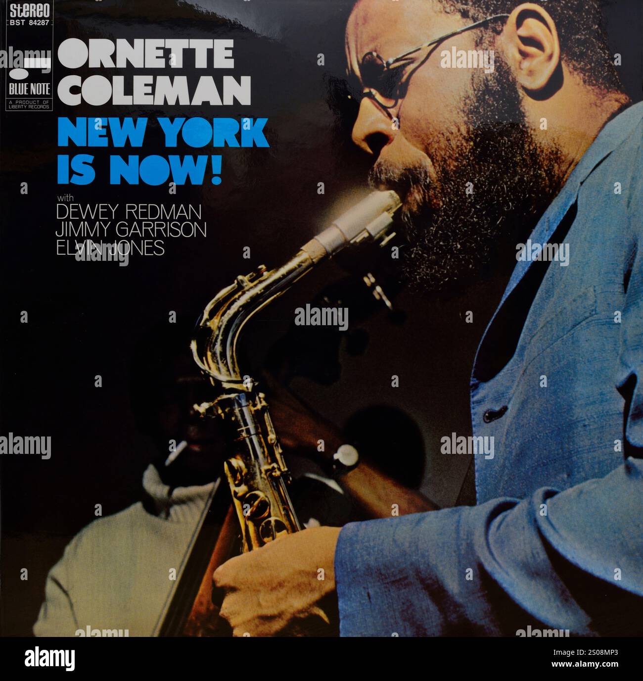 Vintage vinyl record cover. Ornette Coleman, New York is now 