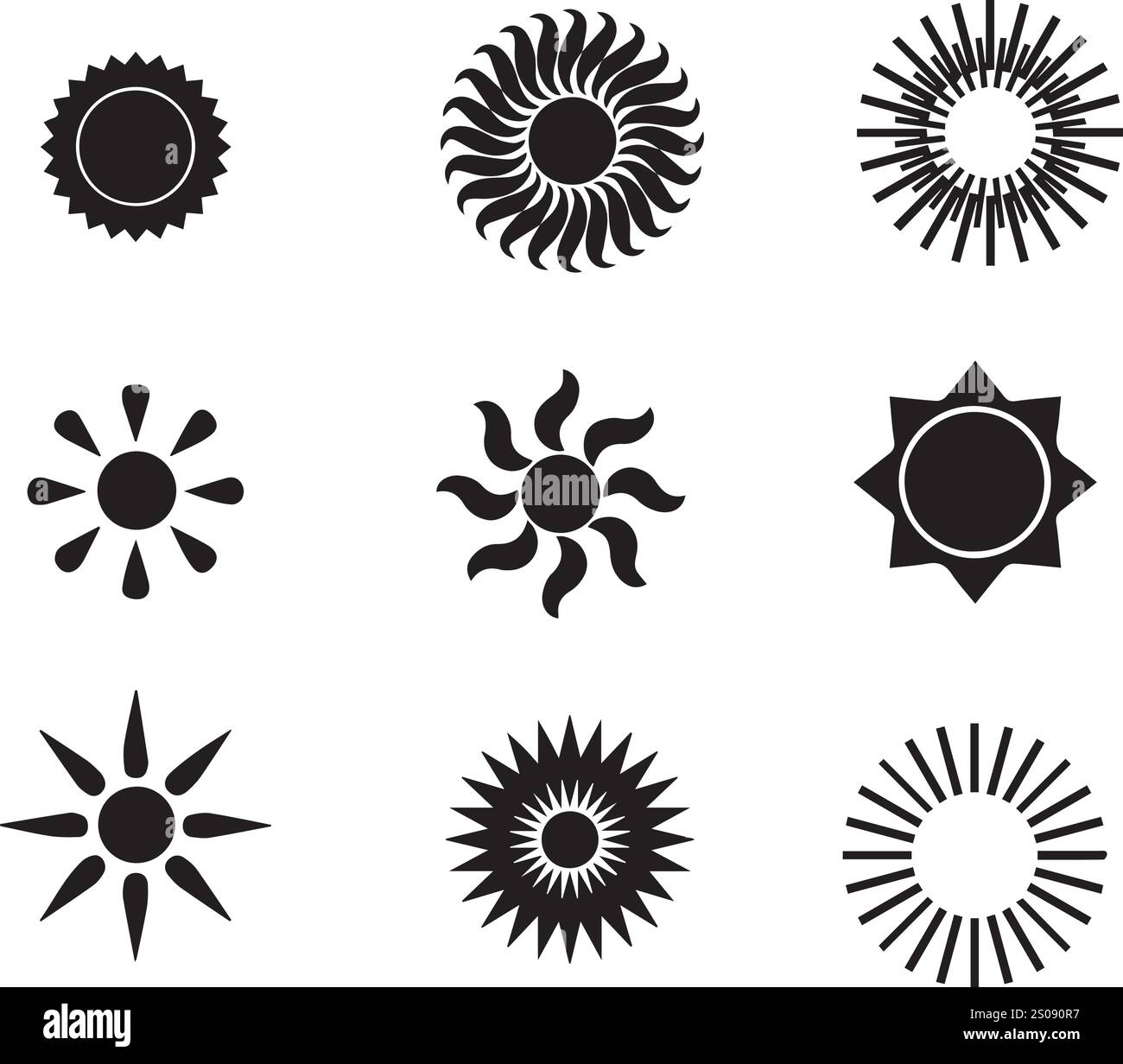 vector colorful sun drawing designs Stock Vector Image & Art - Alamy