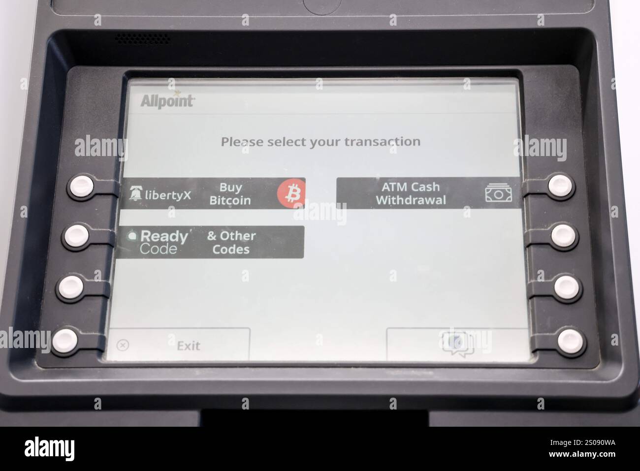 A Bitcoin ATM is stationed near the front door of a CVS Pharmacy in ...