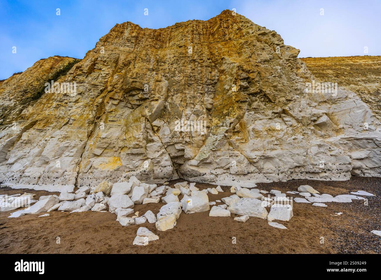 Cliffs in Peacehaven in England, south coast Stock Photo