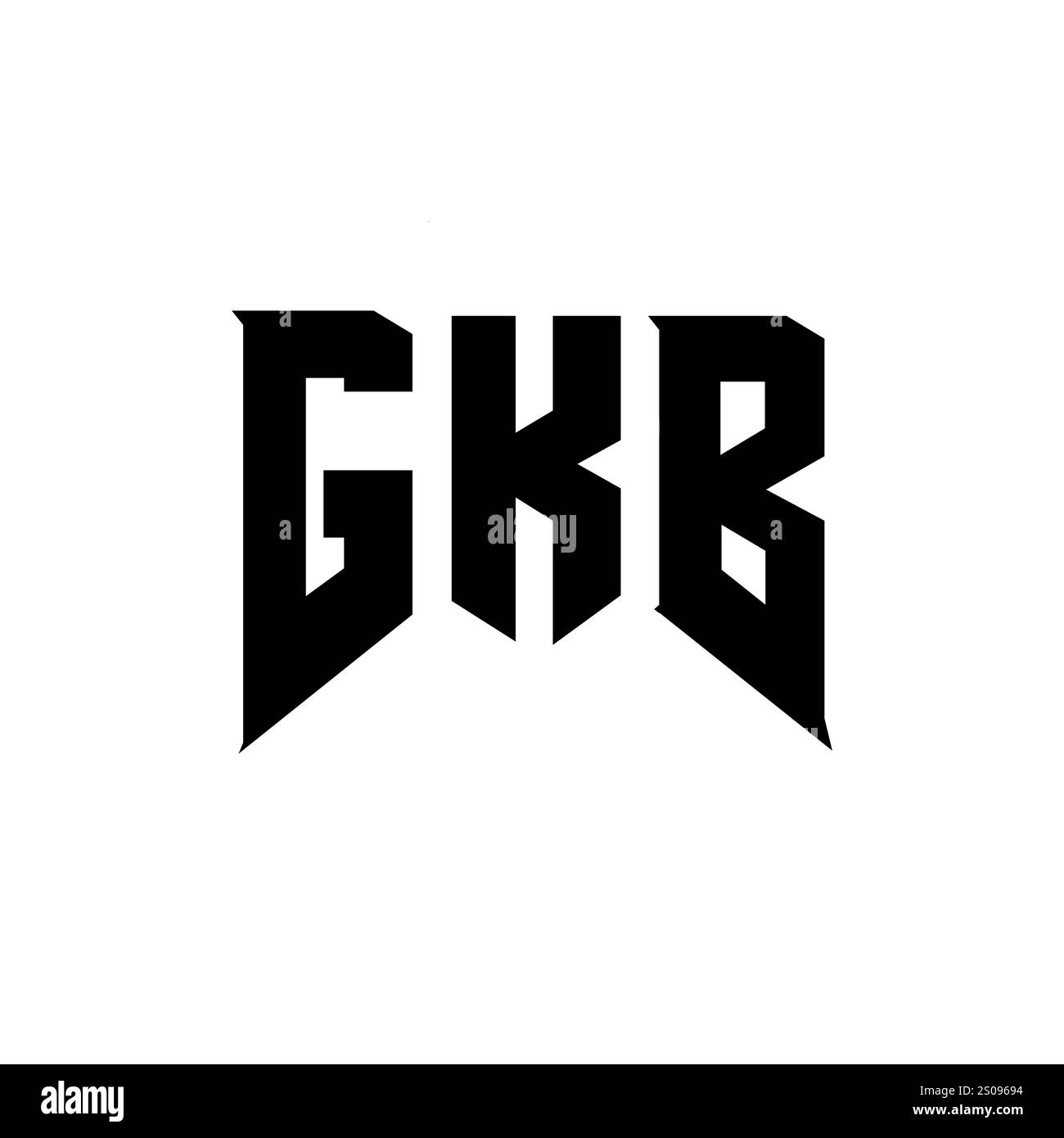 GKB letter logo design for technology company. GKB logo design black ...