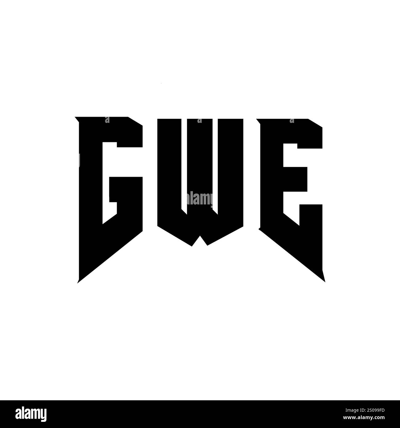 GWE Letter Logo Design For Technology Company GWE Logo Design Black 