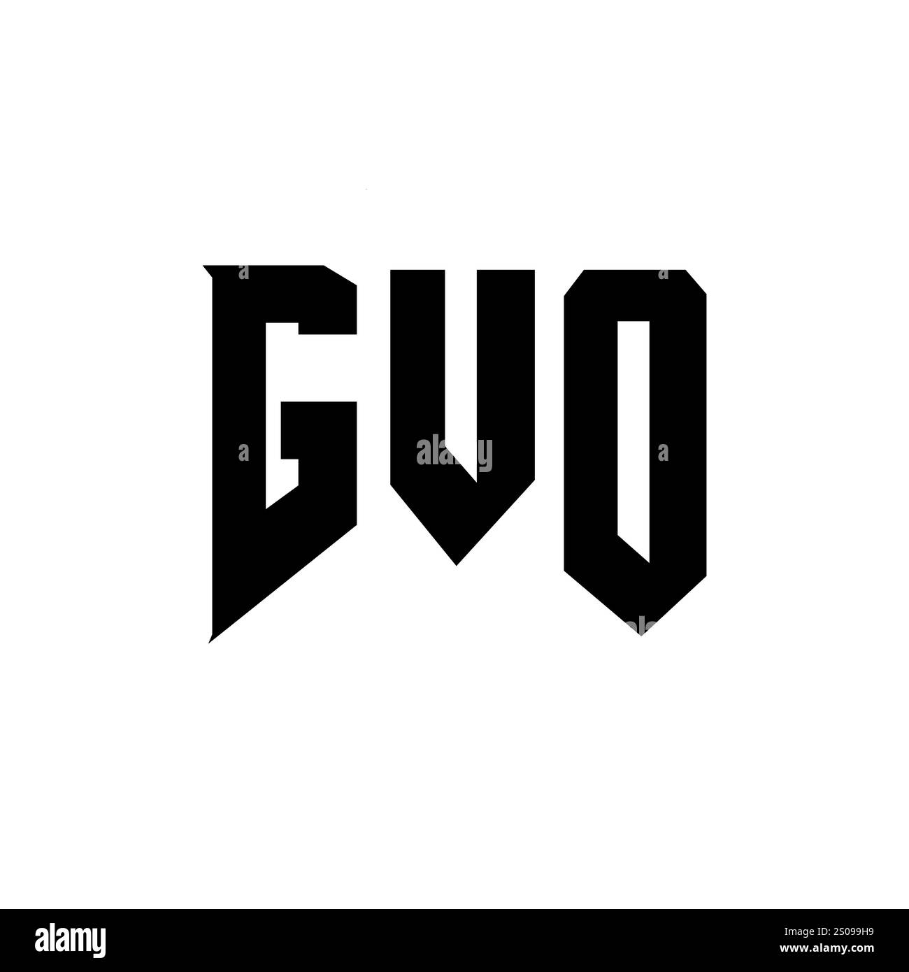 GVO letter logo design for technology company. GVO logo design black ...