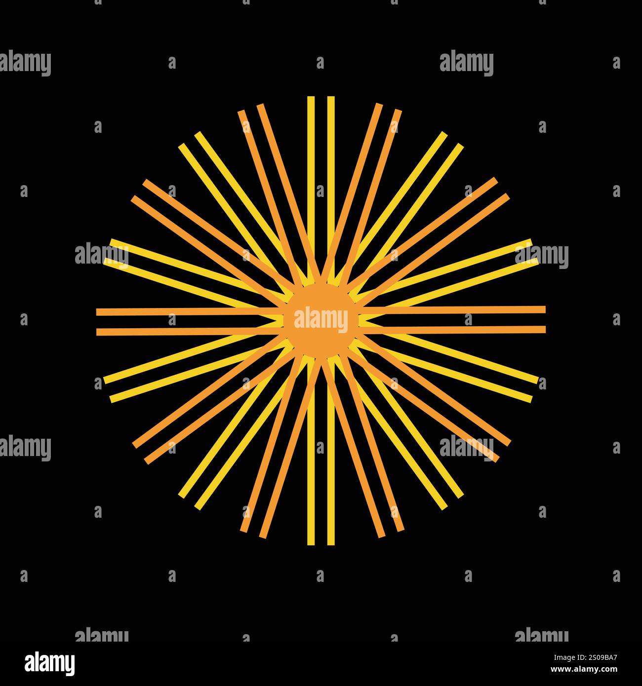 abstract sun icon vector logo template illustration design Stock Vector