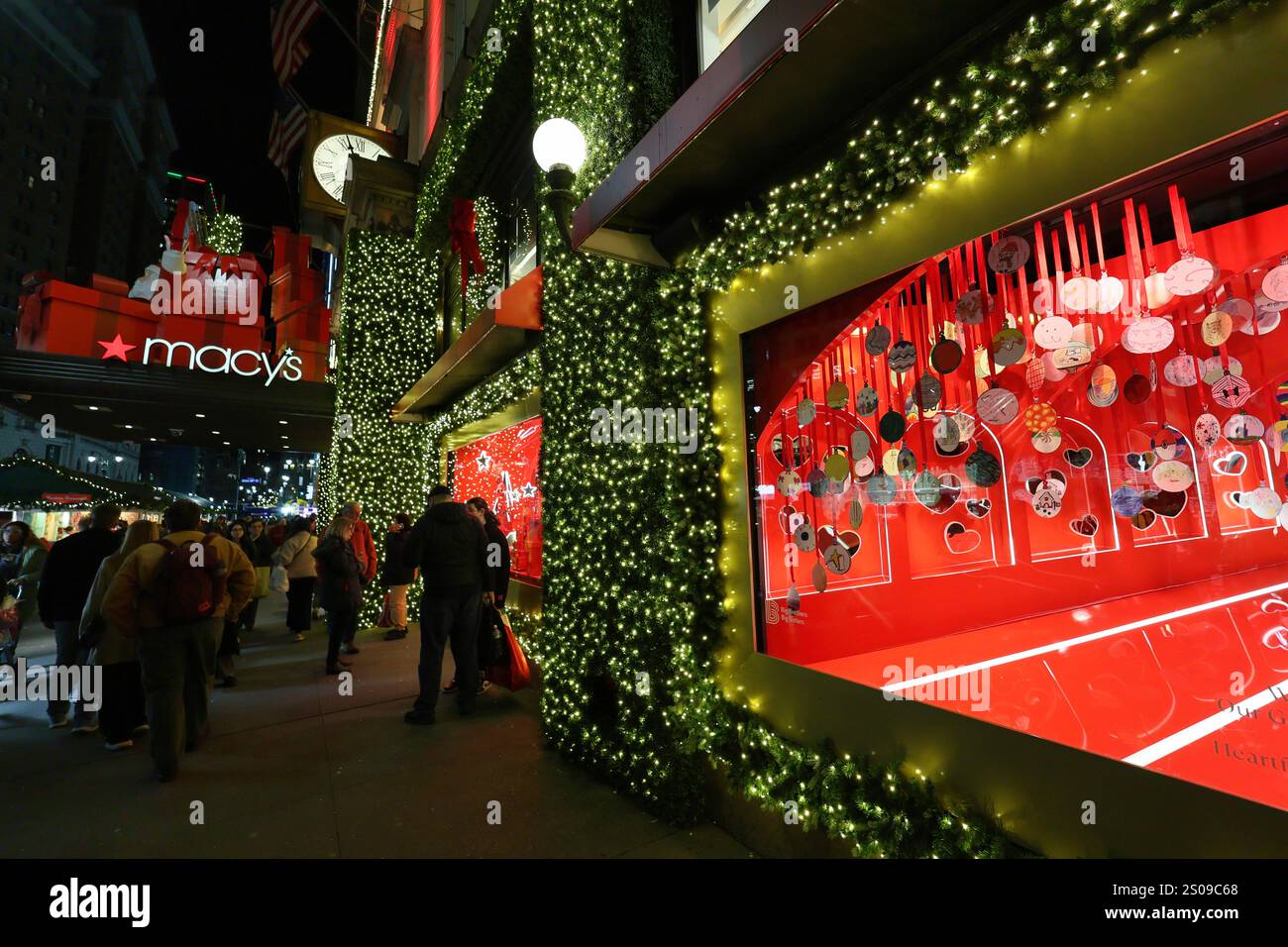 New York, NY - Dec. 17, 2024: Macy's department store on Broadway in ...