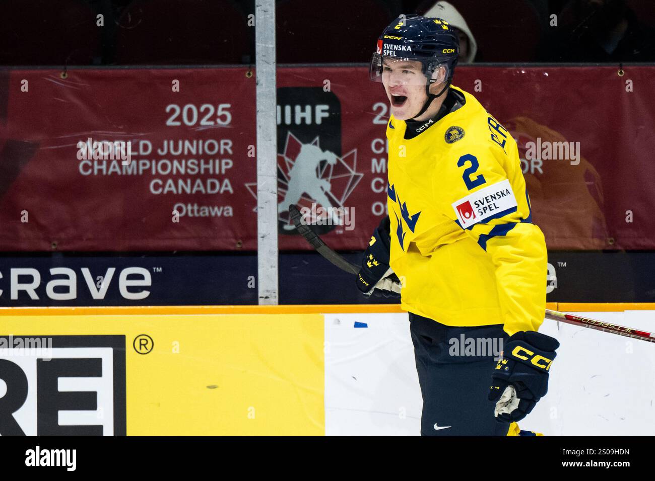 241226 Rasmus Bergqvist of Sweden celebrates after 11 during the 2025