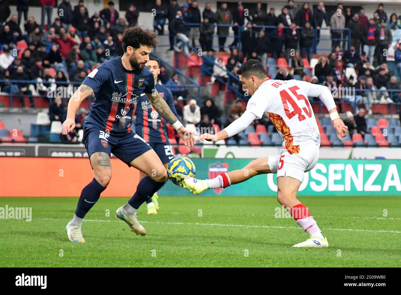 Cosenza, Italy. 26th Dec, 2024. Manuel Ricciardi and Nicolo Buso during ...