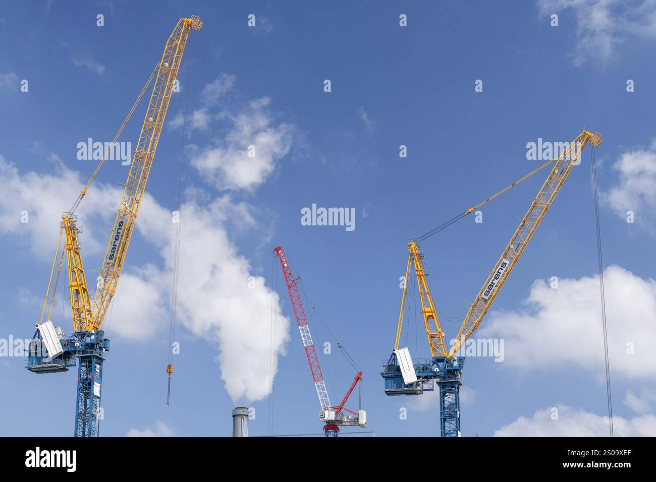 【原画】『Crane in the Clouds』 liebherr-connecting-the-