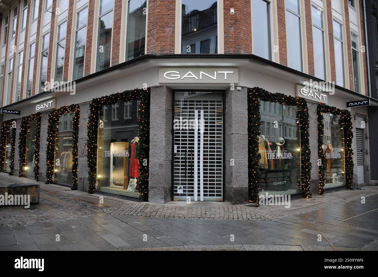 Copenhagen/ DenmarK/26 DECEMBER 2024/ gant store on stroeget pedestrain ...