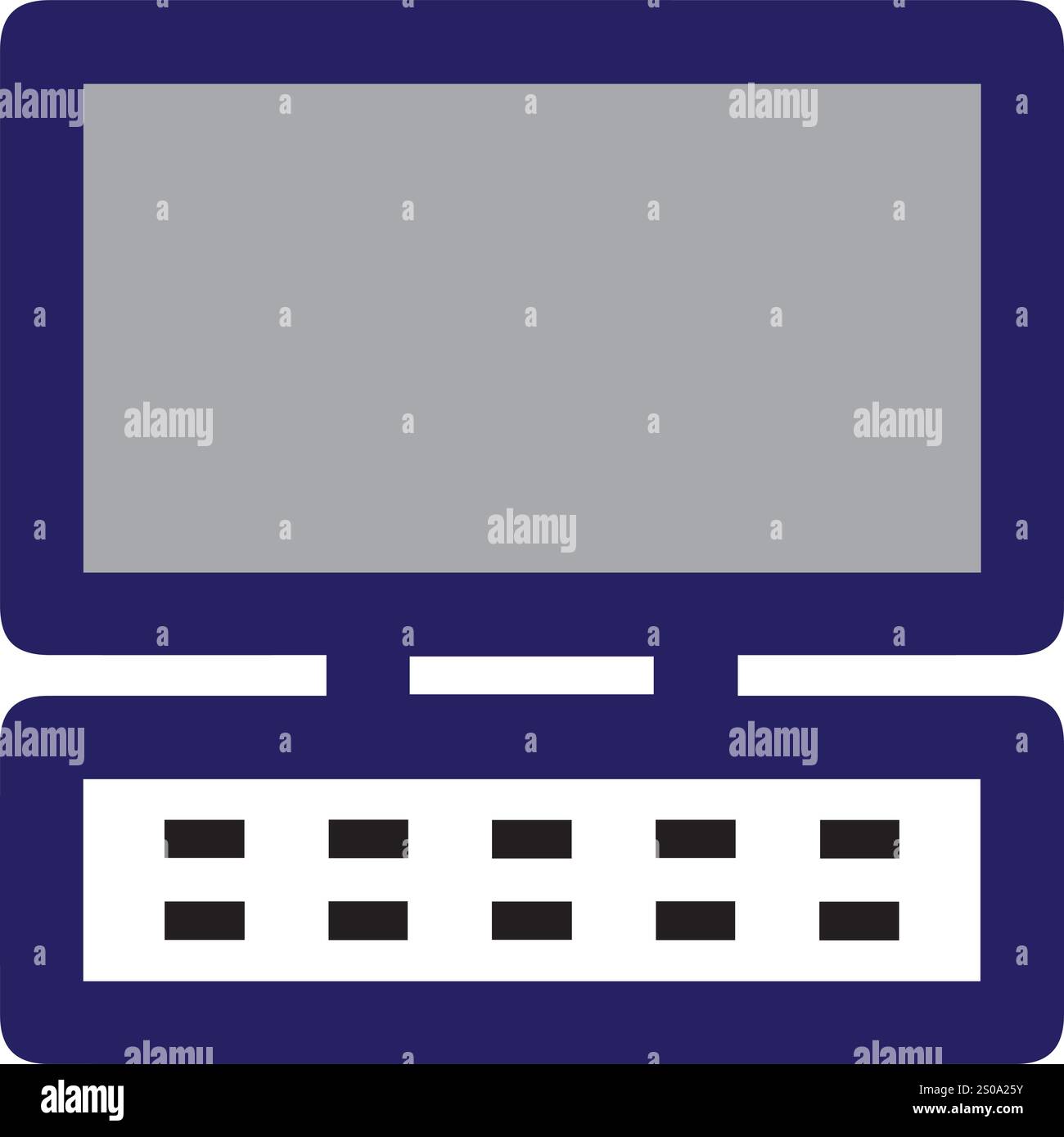 vector computer, tablet, computer accessories technological product drawings Stock Vector
