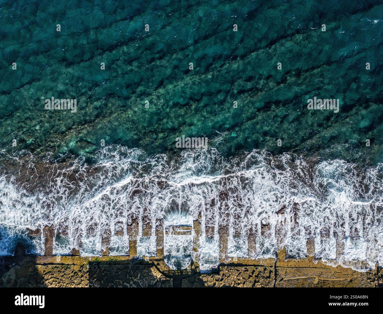 Aerial photo from Roman bath in Sliema, Malta Stock Photo - Alamy