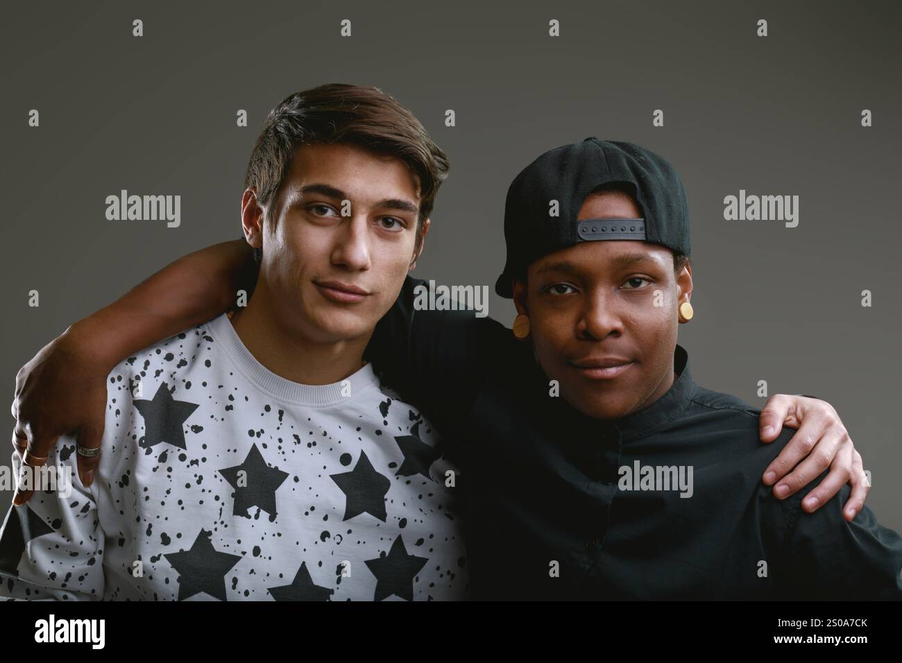 Support other shot smiling hi res stock photography and images Alamy