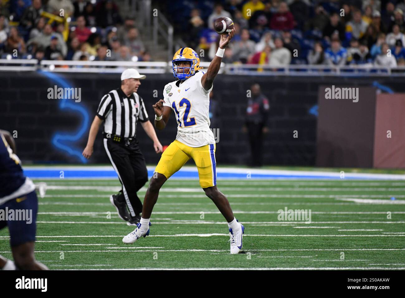 Pittsburgh quarterback Julian Dugger throws during the second half of