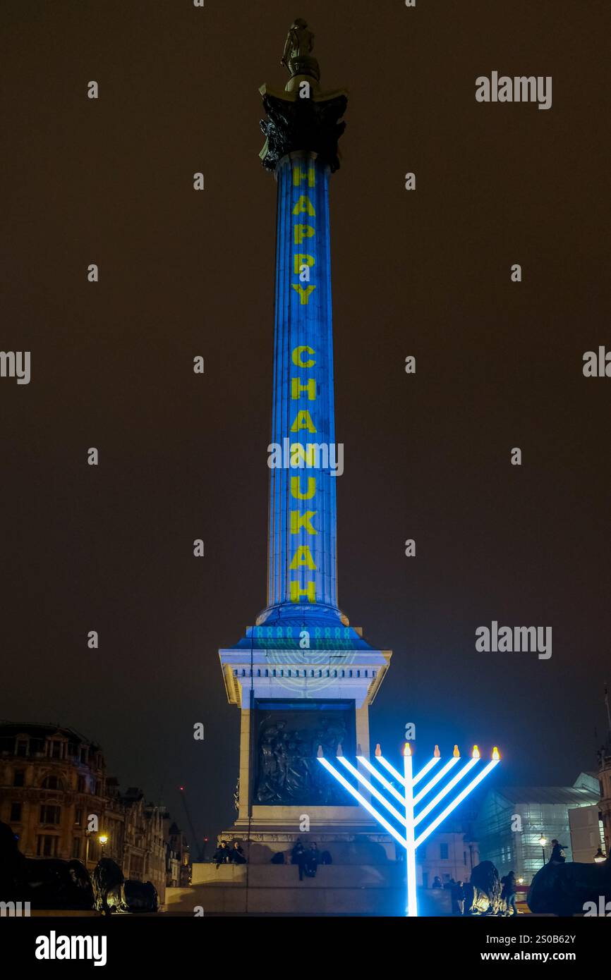 Hanukkah projection lights