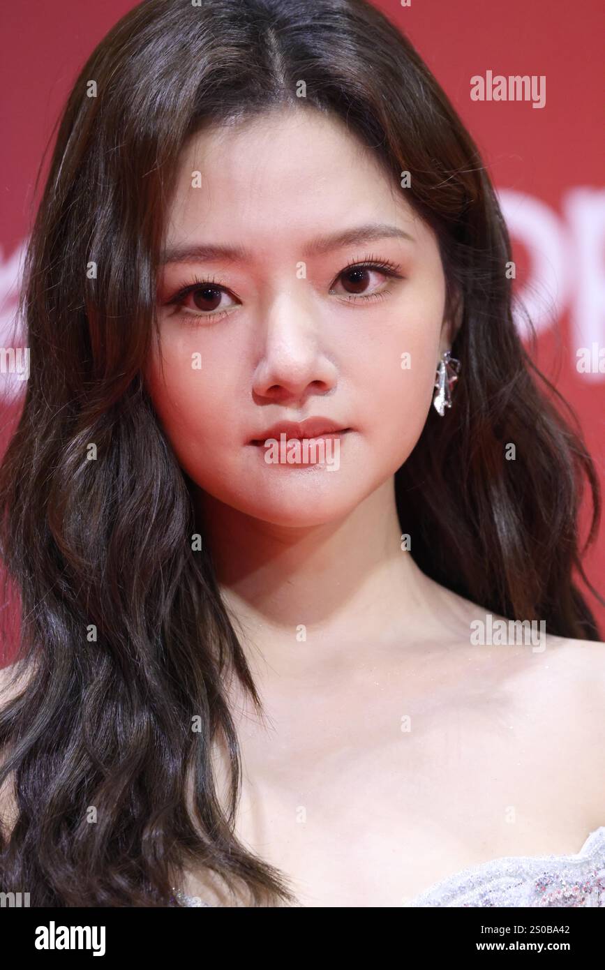 Chinese actress Ren Min attends an activity in Beijing, China, 25 ...