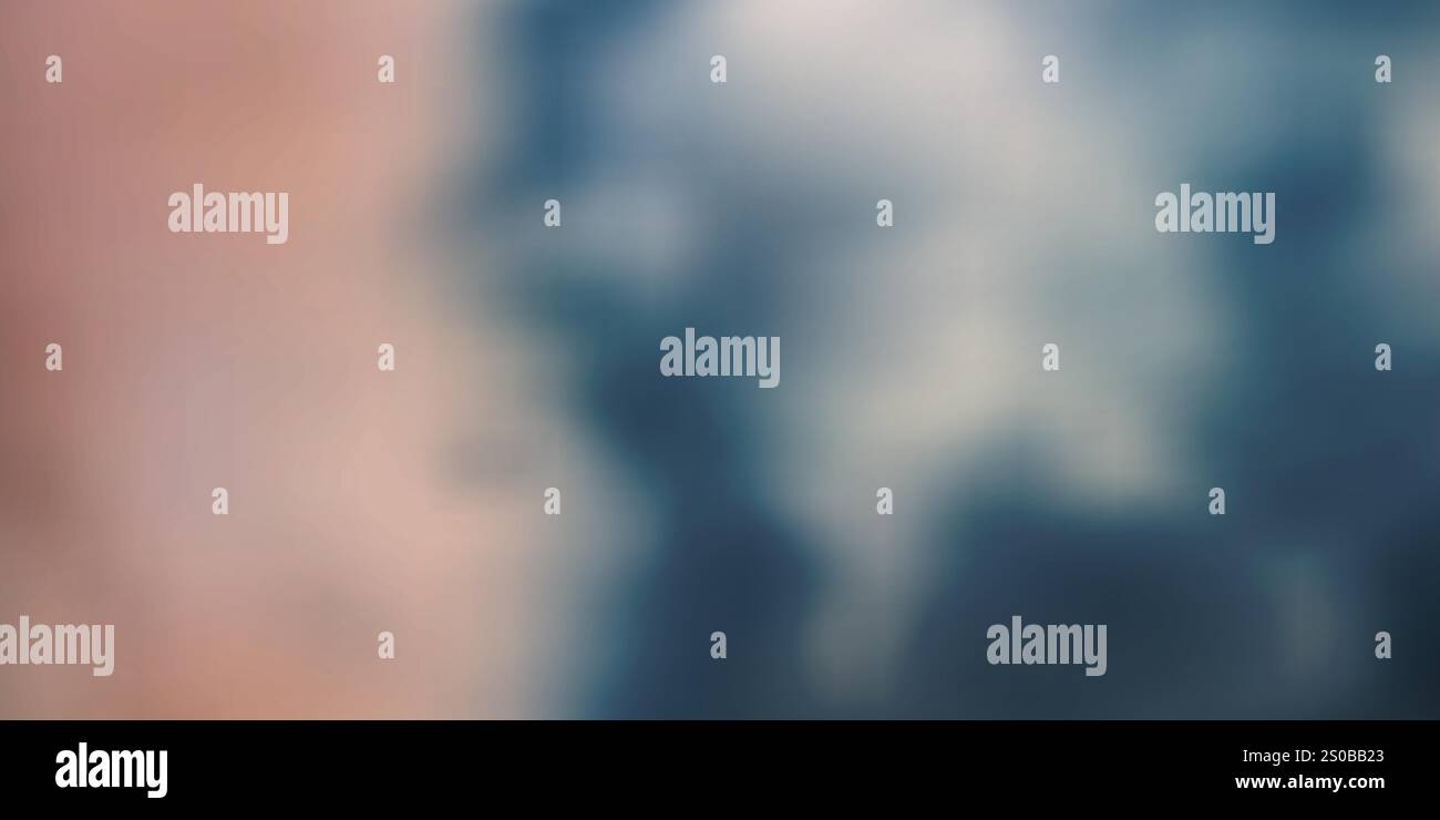 Colorful Abstract Blurry Gradient Texture - Wide Scale Background Creative Design Template - Cloud-like, Smoke-like, Mottled Vector Background Stock Vector