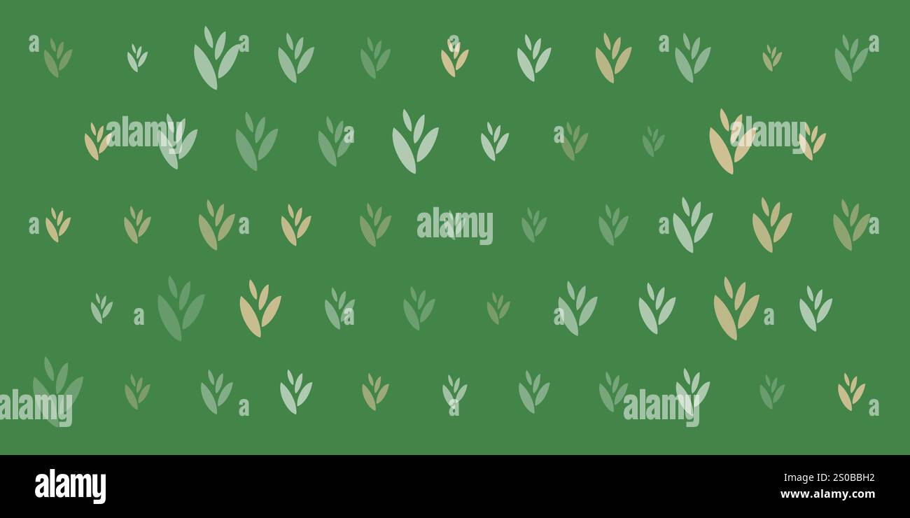 Rows of Colorful Leaves, Plants - Vintage Style Texture, Pattern ...