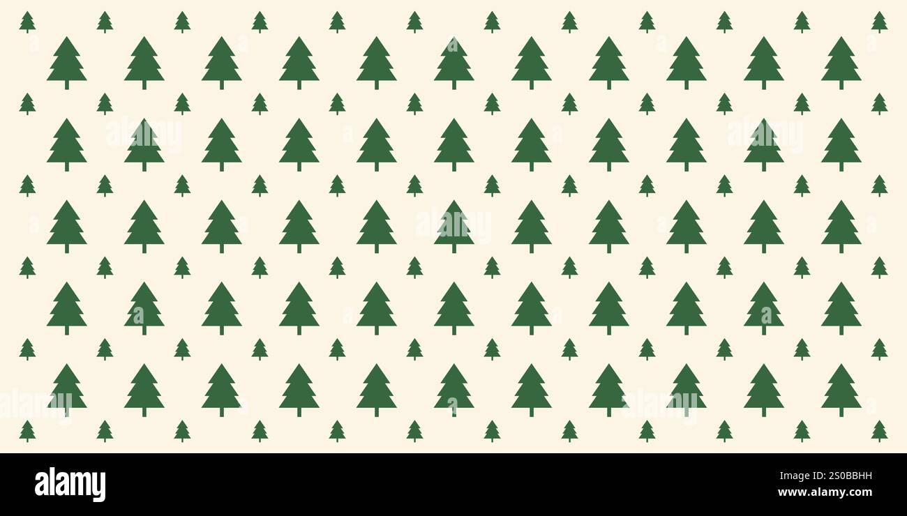 Seamless Pine Trees Texture - Vector Background Design Stock Vector ...
