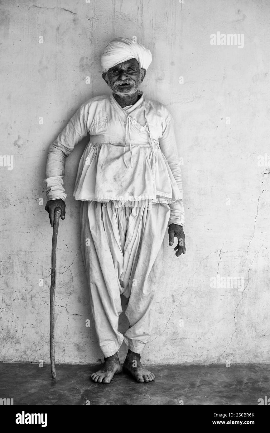 Indian cotton farmers. Stock Photo