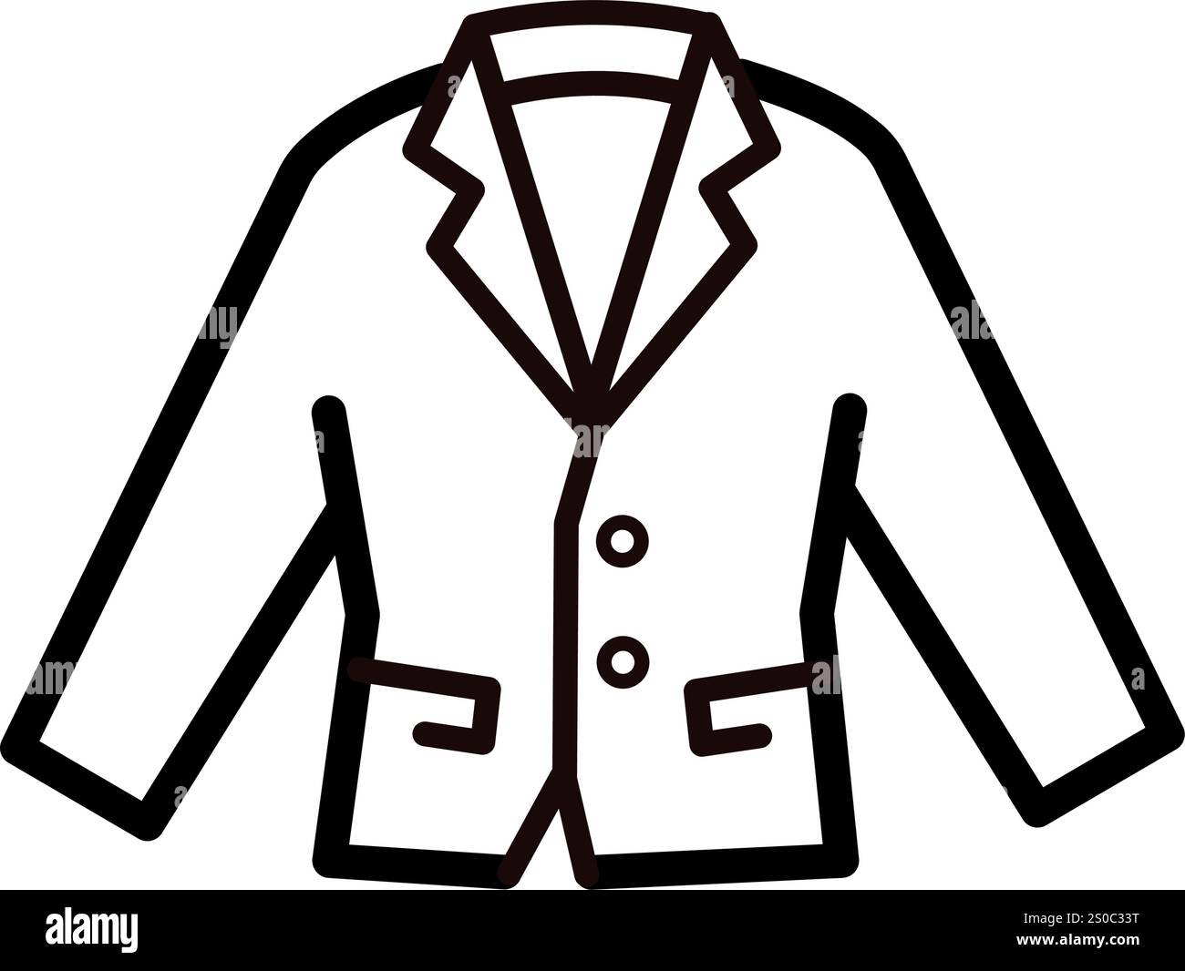jacket, suit - vector icon  Stock Vector